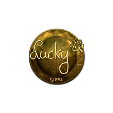Sticker | Lucky (Gold) | Katowice 2019