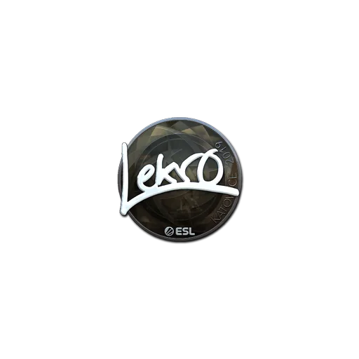 Наклейка | Lekr0 (металлическая) | Катовице-2019