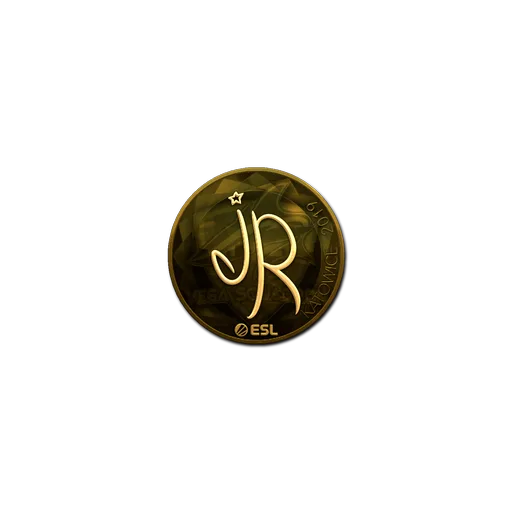 Наклейка | jR (золотая) | Катовице-2019