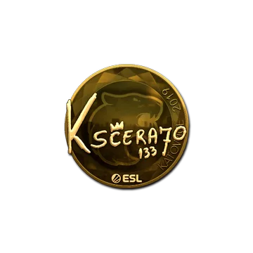Наклейка | KSCERATO (золотая) | Катовице-2019