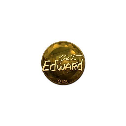Наклейка | Edward (золотая) | Катовице-2019
