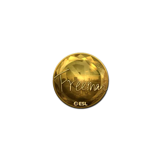 Наклейка | Freeman (золотая) | Катовице-2019
