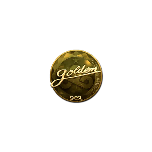Наклейка | Golden (золотая) | Катовице-2019