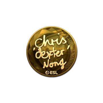 Sticker | dexter (Gold) | Katowice 2019