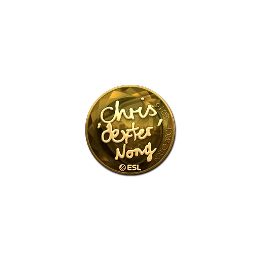 Sticker | dexter (Gold) | Katowice 2019