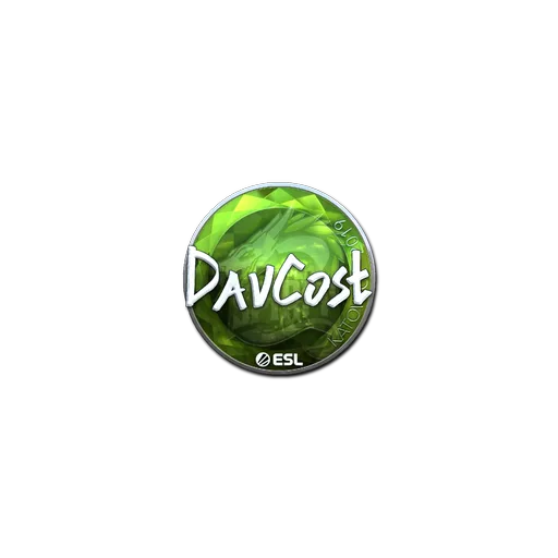 Наклейка | DavCost (металлическая) | Катовице-2019