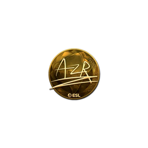 Наклейка | AZR (золотая) | Катовице-2019