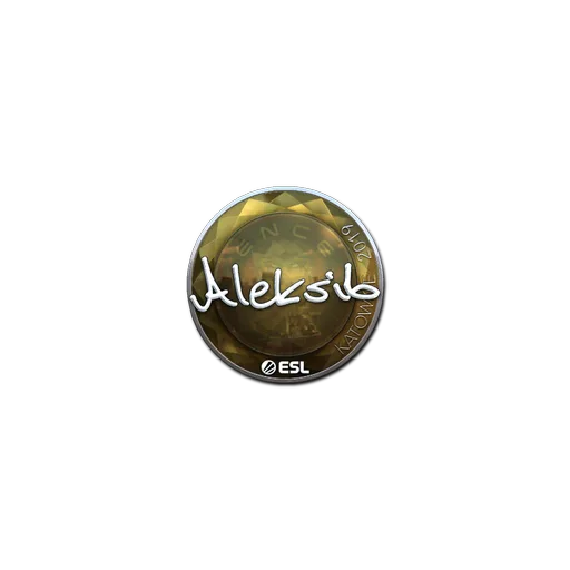 Наклейка | Aleksib (металлическая) | Катовице-2019
