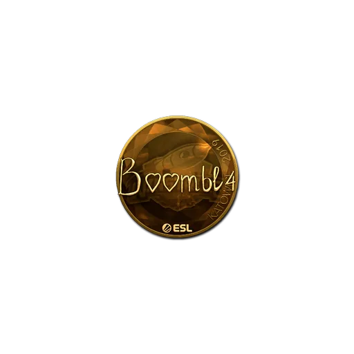 Наклейка | Boombl4 (золотая) | Катовице-2019