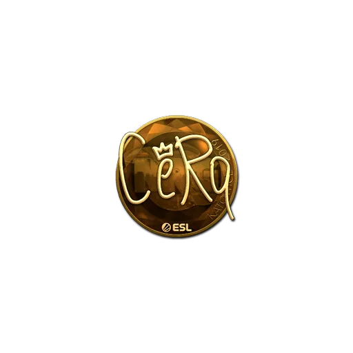 Наклейка | CeRq (золотая) | Катовице-2019