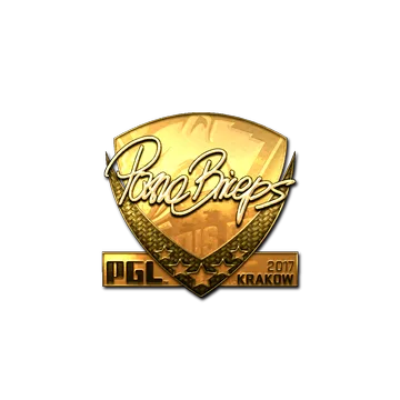 Sticker | pashaBiceps (Gold) | Krakow 2017