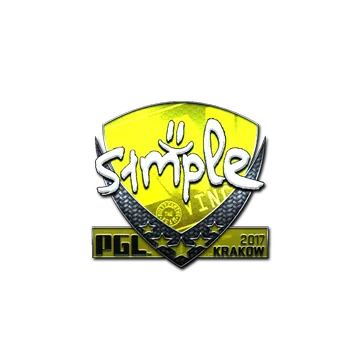 Sticker | s1mple (Foil) | Krakow 2017