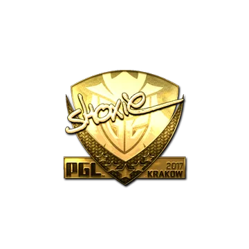 Sticker | shox (Gold) | Krakow 2017