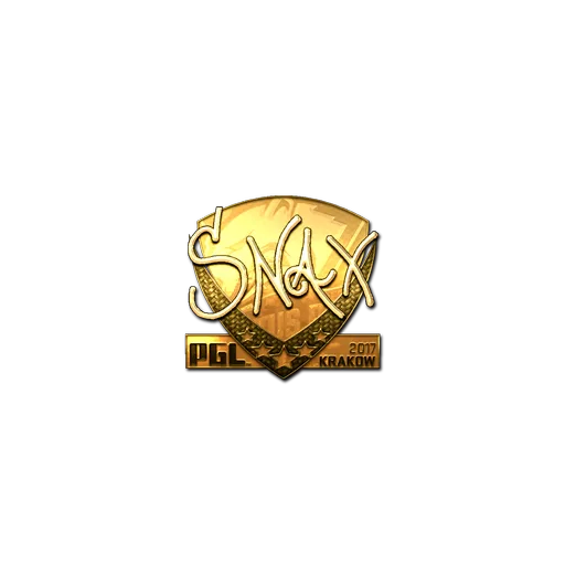 Наклейка | Snax (золотая) | Краков-2017
