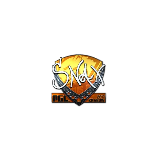 Наклейка | Snax (металлическая) | Краков-2017