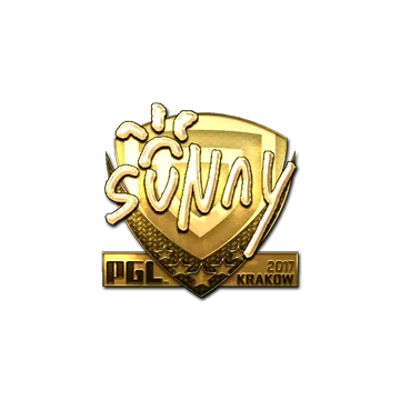 Sticker | suNny (Gold) | Krakow 2017