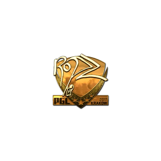 Sticker | ropz (Gold) | Krakow 2017