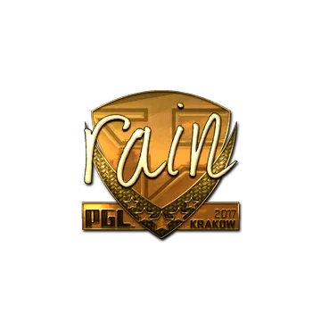 Sticker | rain (Gold) | Krakow 2017