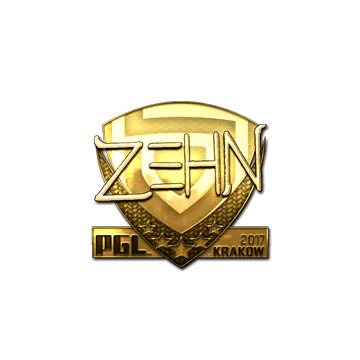Наклейка | zehN (золотая) | Краков-2017