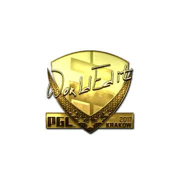 Sticker | WorldEdit (Gold) | Krakow 2017