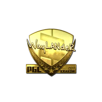 Sticker | wayLander (Gold) | Krakow 2017