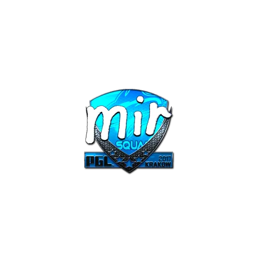 Наклейка | mir (металлическая) | Краков-2017