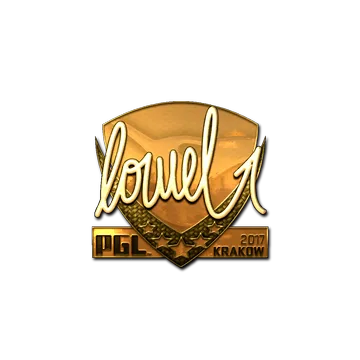 Sticker | loWel (Gold) | Krakow 2017