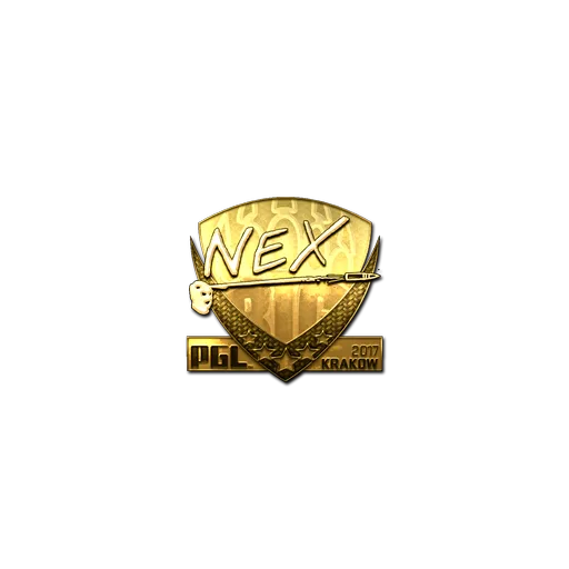 Sticker | nex (Gold) | Krakow 2017