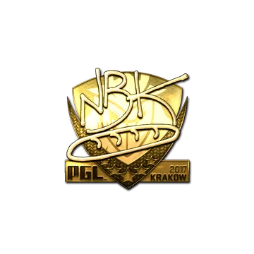 Sticker | NBK- (Gold) | Krakow 2017