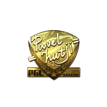 Sticker | hutji (Gold) | Krakow 2017