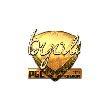 Sticker | byali (Gold) | Krakow 2017