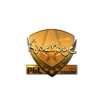Sticker | Kjaerbye (Gold) | Krakow 2017