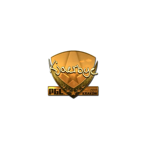 Sticker | Kjaerbye (Gold) | Krakow 2017