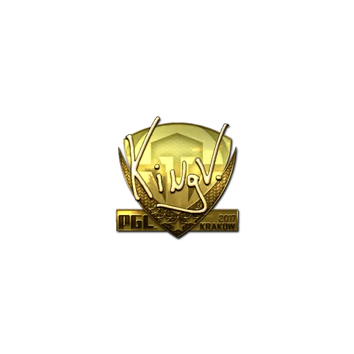Sticker | kNgV- (Gold) | Krakow 2017