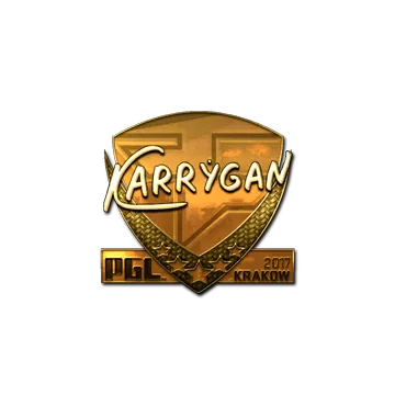 Sticker | karrigan (Gold) | Krakow 2017