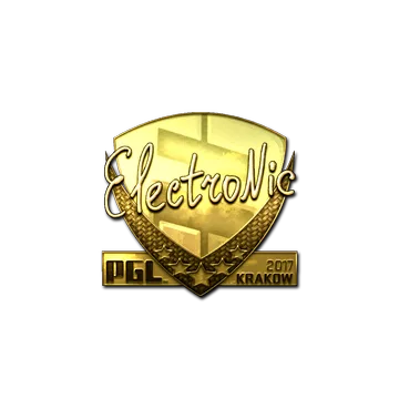 Sticker | electronic (Gold) | Krakow 2017