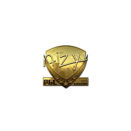 Sticker | aizy (Gold) | Krakow 2017