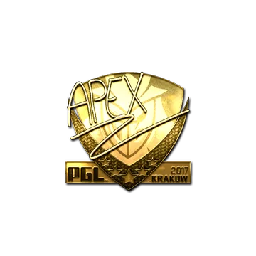 Sticker | apEX (Gold) | Krakow 2017