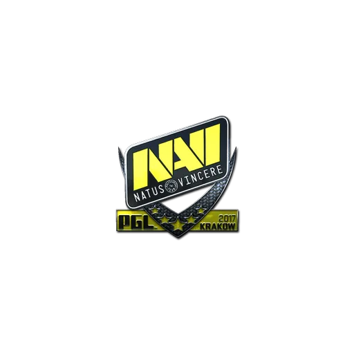 Наклейка | Natus Vincere (металлическая) | Краков-2017