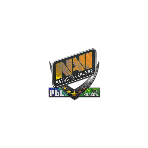 Наклейка | Natus Vincere (голографическая) | Краков-2017