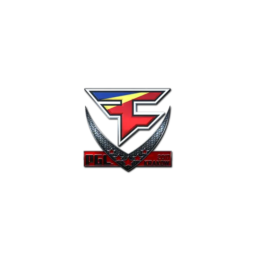 Наклейка | FaZe Clan (металлическая) | Краков-2017