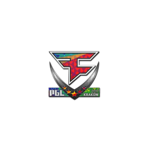 Наклейка | FaZe Clan (голографическая) | Краков-2017
