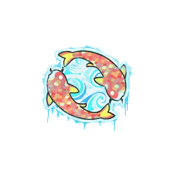 Sealed Graffiti | Twin Koi