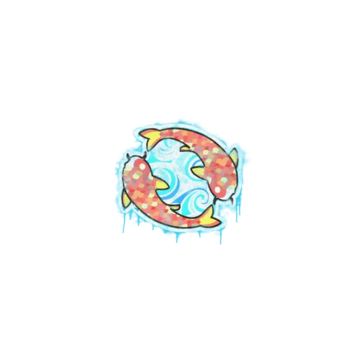 Sealed Graffiti | Twin Koi