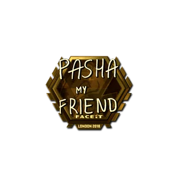 Sticker | pashaBiceps (Gold) | London 2018