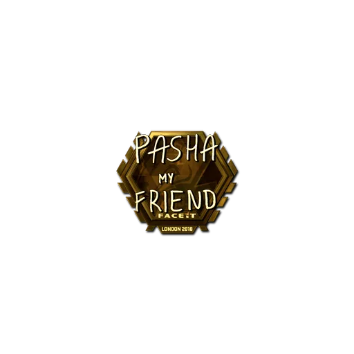 Sticker | pashaBiceps (Gold) | London 2018
