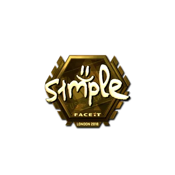 Sticker | s1mple (Gold) | London 2018
