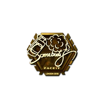 Sticker | somebody (Gold) | London 2018