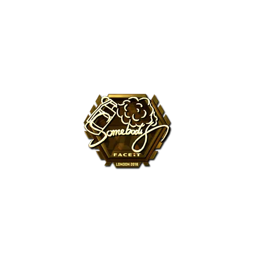 Sticker | somebody (Gold) | London 2018