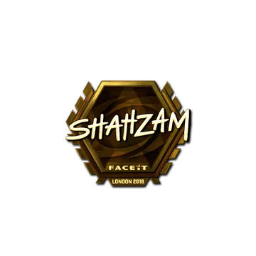 Sticker | ShahZaM (Gold) | London 2018